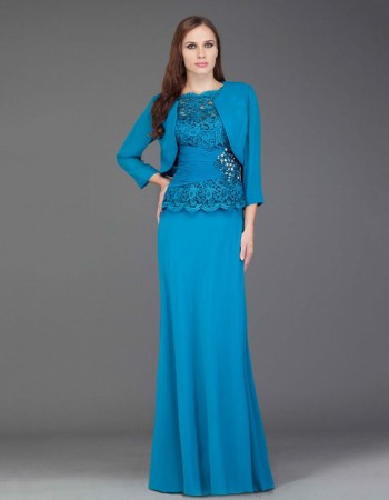 Rochie de seara din dantela si chifon, 20331