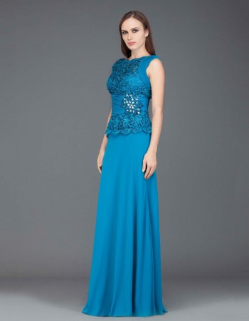 Rochie de seara din dantela si chifon, 20331