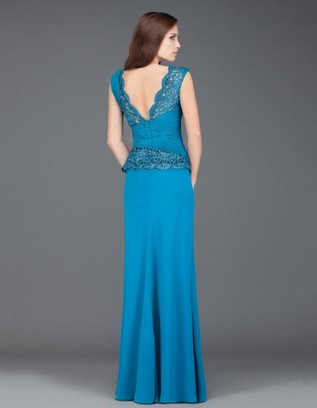 Rochie de seara din dantela si chifon, 20331