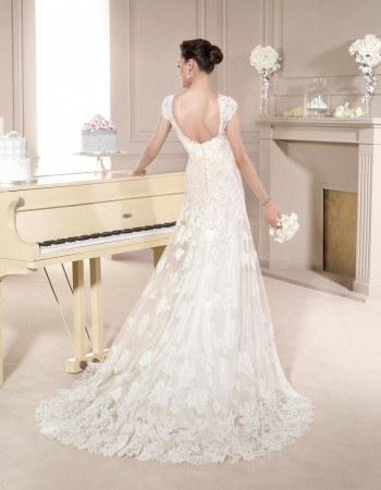 Rochie de mireasa din dantela, litera A, model 5712