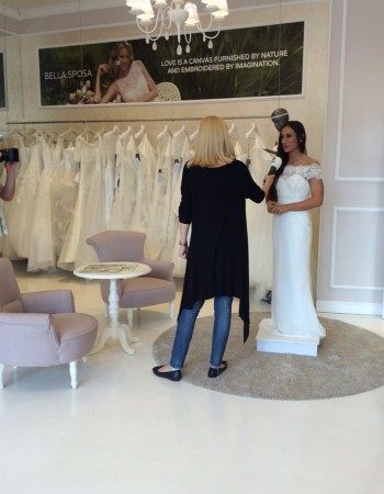 Anca Bucur in rochie de mireasa